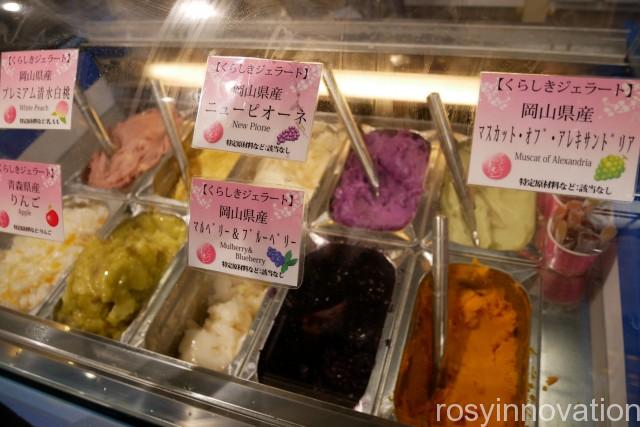 くらしき桃子倉敷中央店 (11)ジェラートの種類