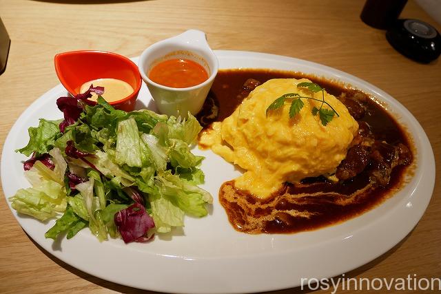 むさしの森珈琲　パンケーキとランチ (2)オムライス