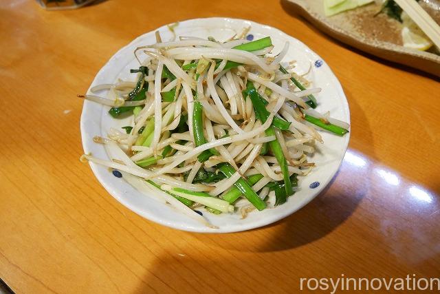 成田家平野店　庭瀬 (12)にらもやし炒め