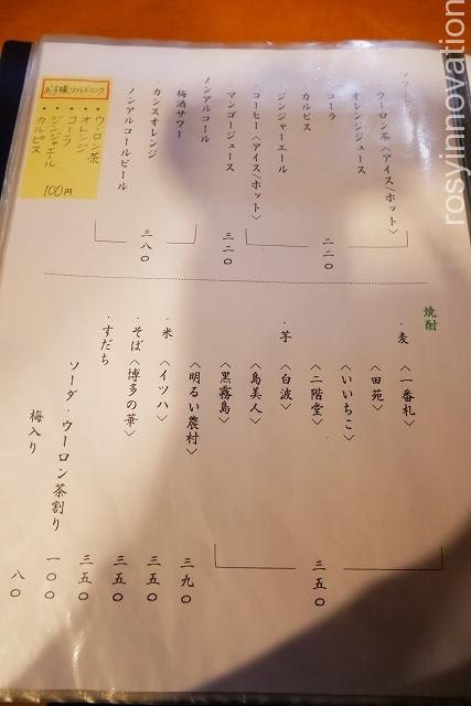 成田家平野店　庭瀬 (12)メニュー１
