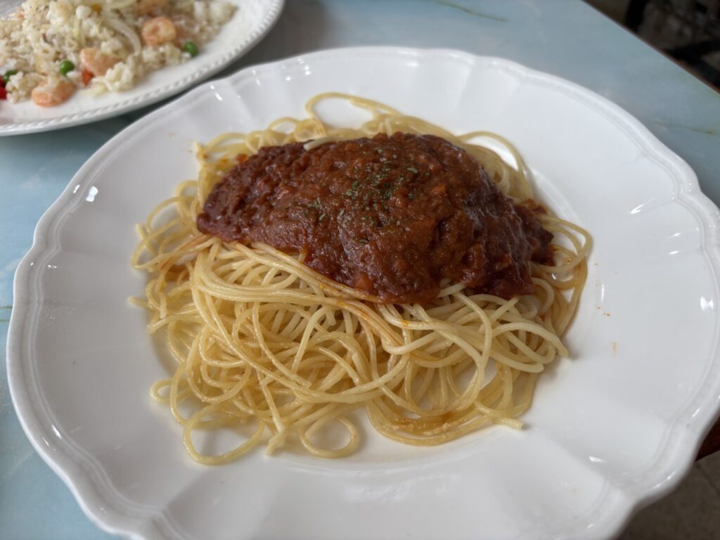 喫茶in　2025年6月　メニュー　ミートスパゲッティー