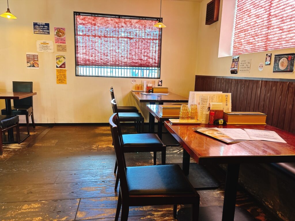 うどん一歩　2025年6月　メニュー　店内