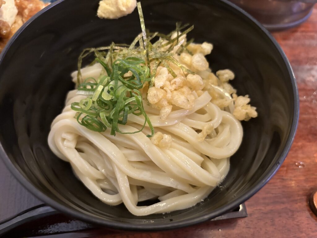 うどん一歩　2025年6月　メニュー１　ぶっかけうどん
