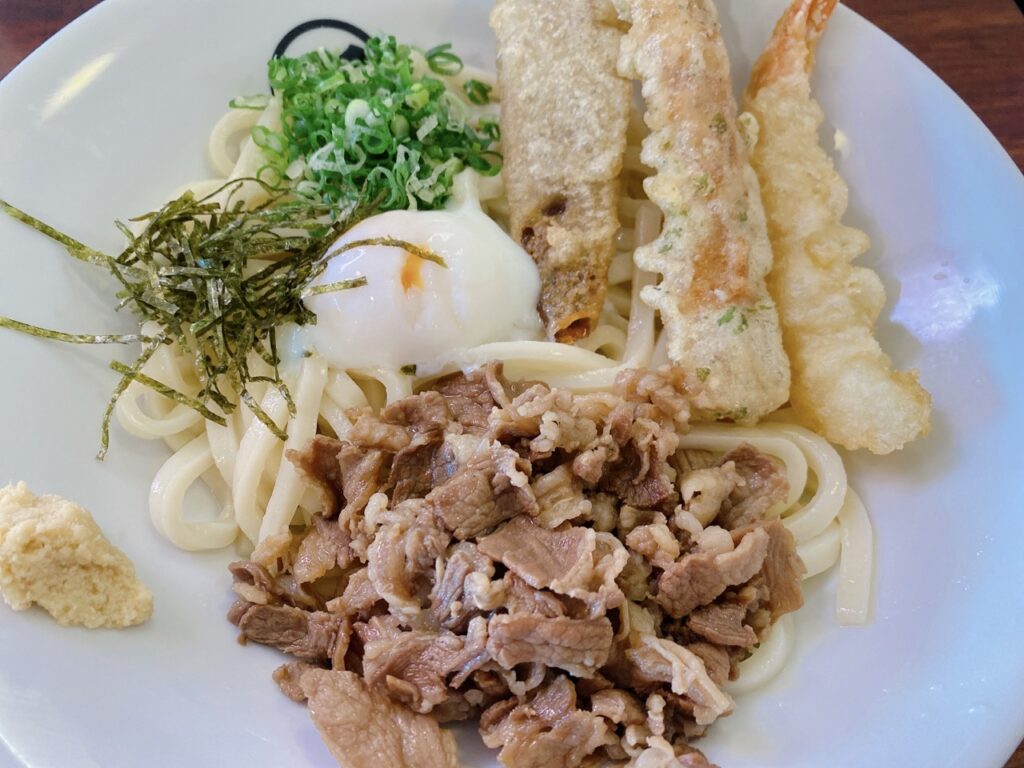 うどん一歩　2025年6月　メニュー　ぶっかけ