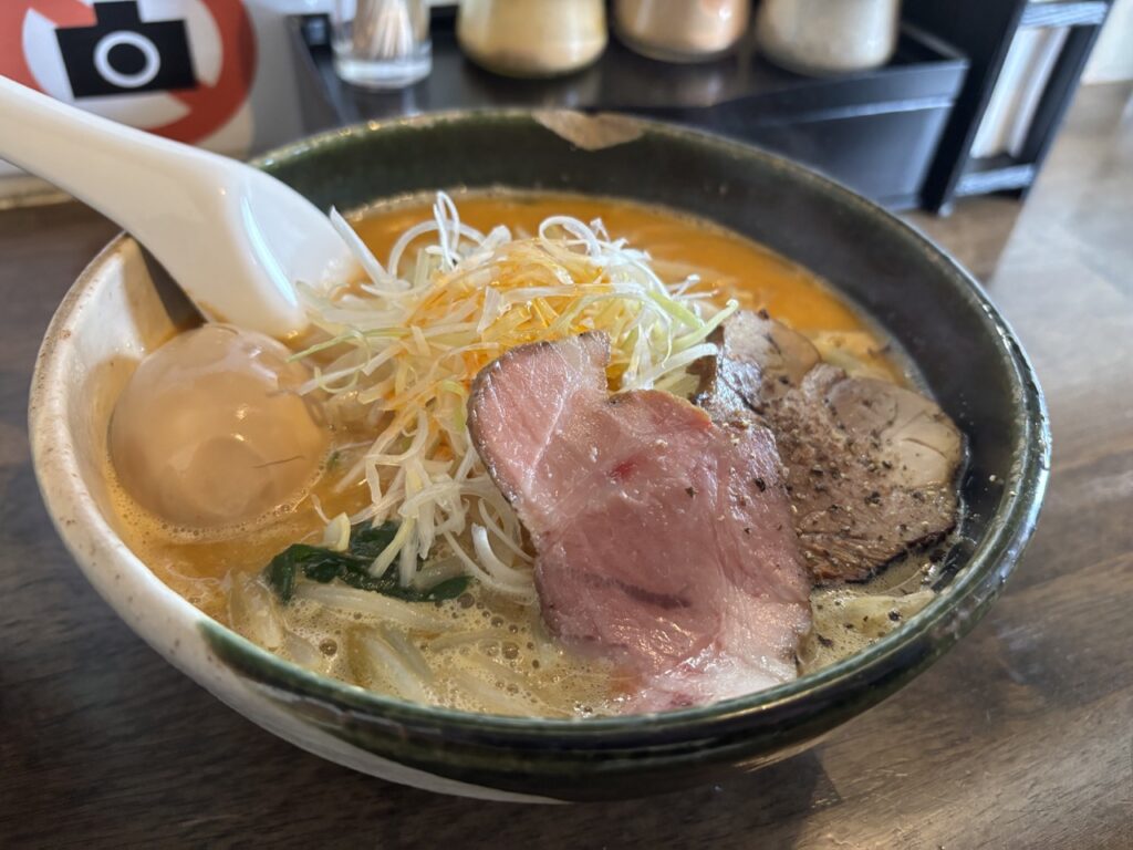 麺屋壱　2025年7月　メニュー　味玉みそらぁめん