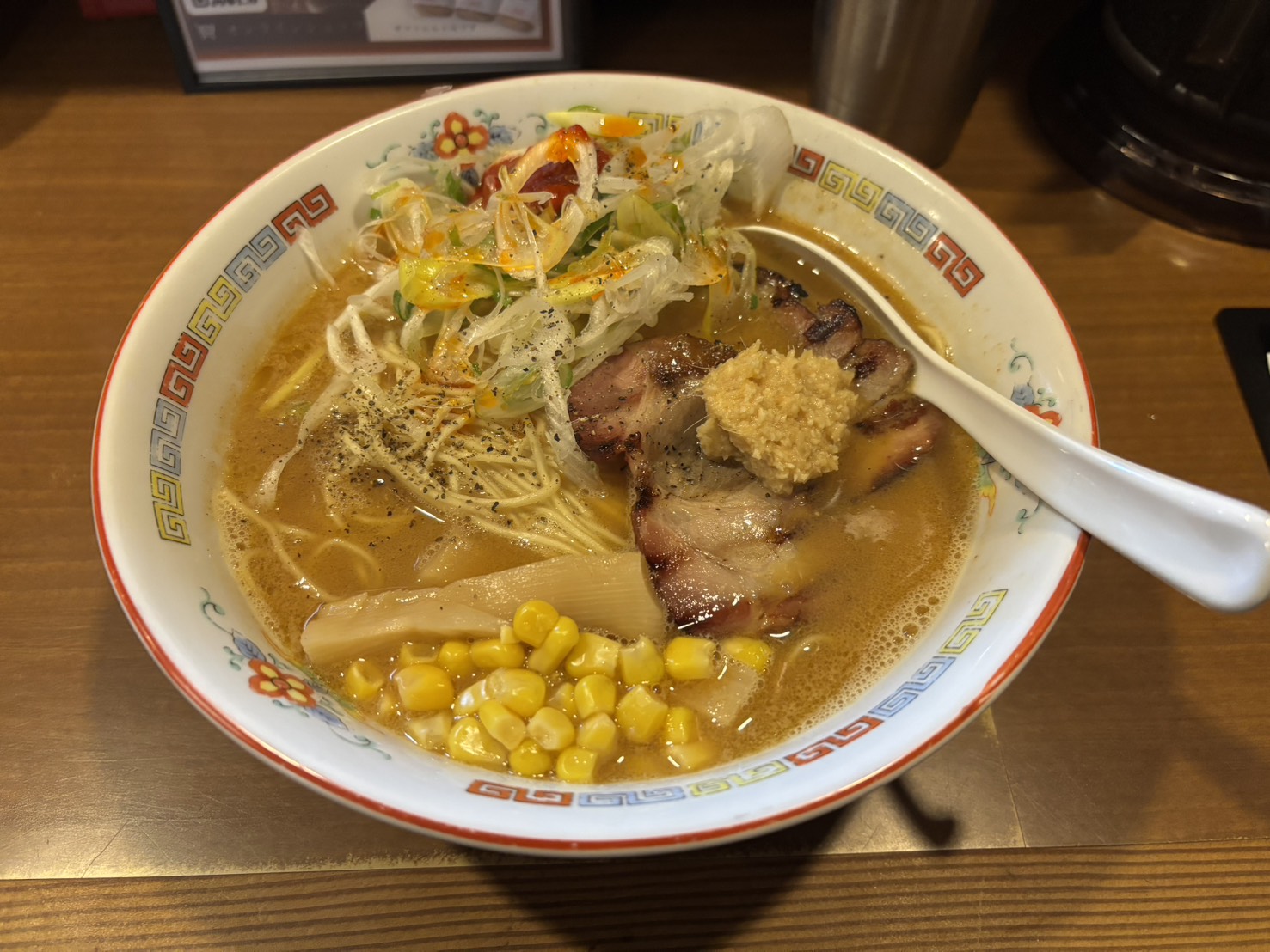 ひなた食堂　2026年1月　メニュー1　味噌ラーメン