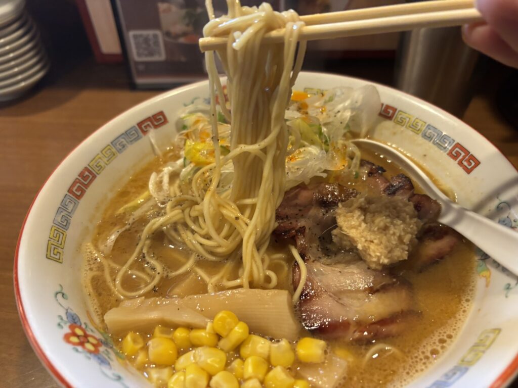 ひなた食堂　2026年1月　メニュー1　味噌らーめん