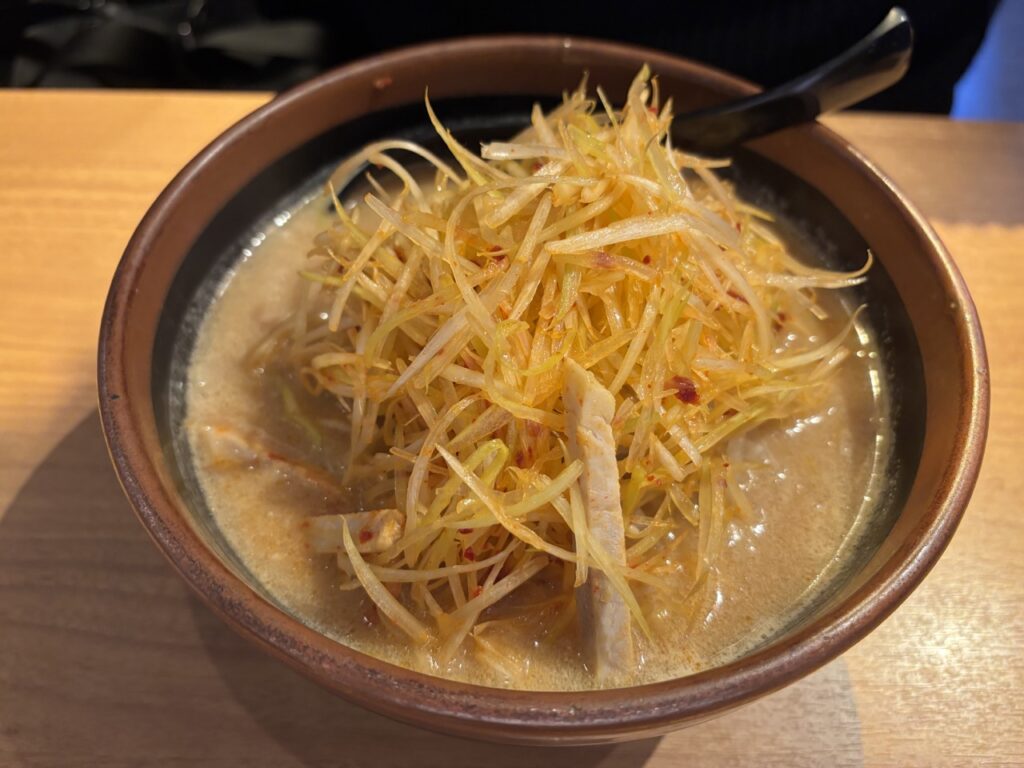 田所商店　イオン岡山　2026年1月メニュー1　ネギ味噌ラーメン