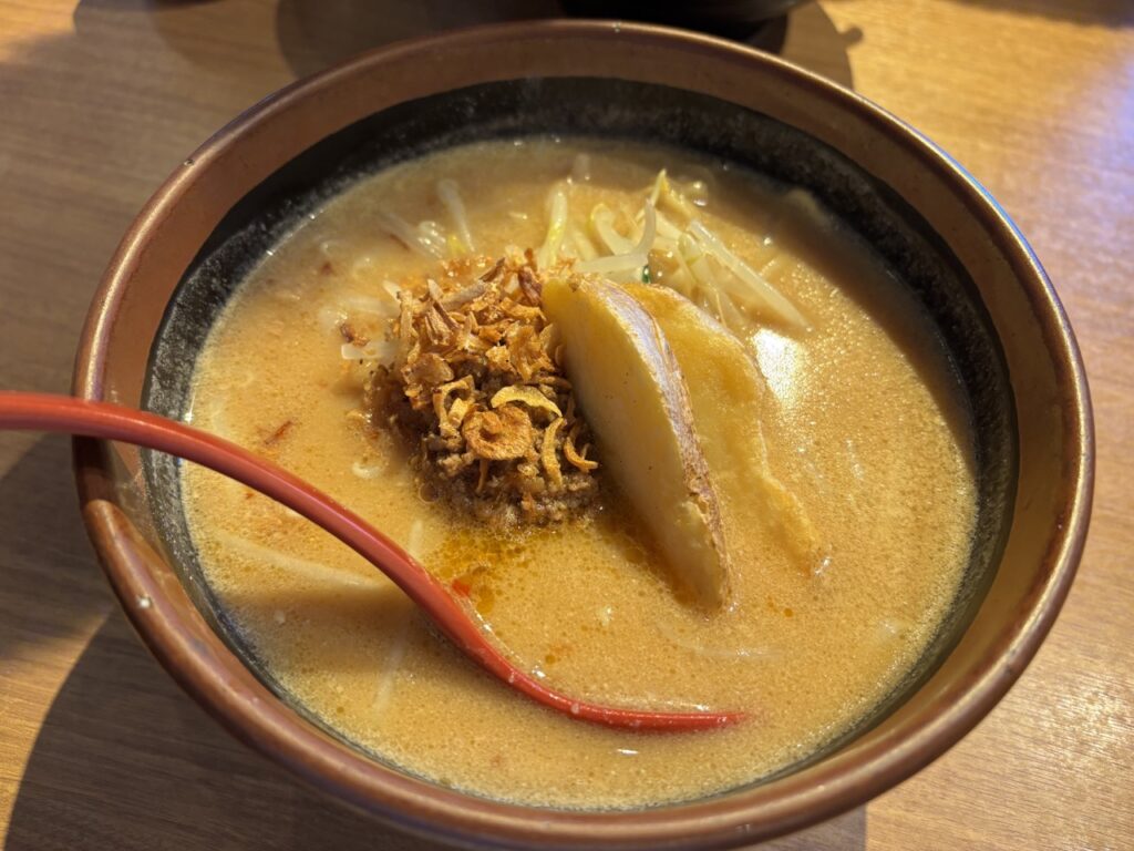 田所商店　イオン岡山　2026年1月メニュー1味噌ラーメン