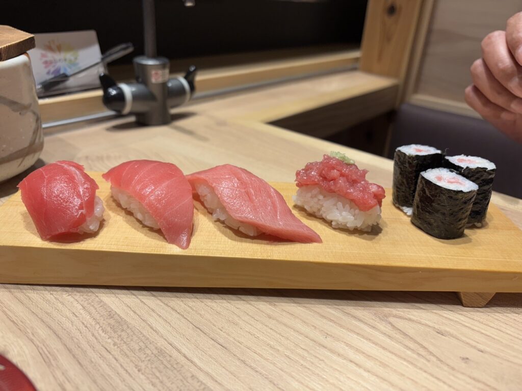 すし遊館あさひ　2026年　メニュー1　5種盛り