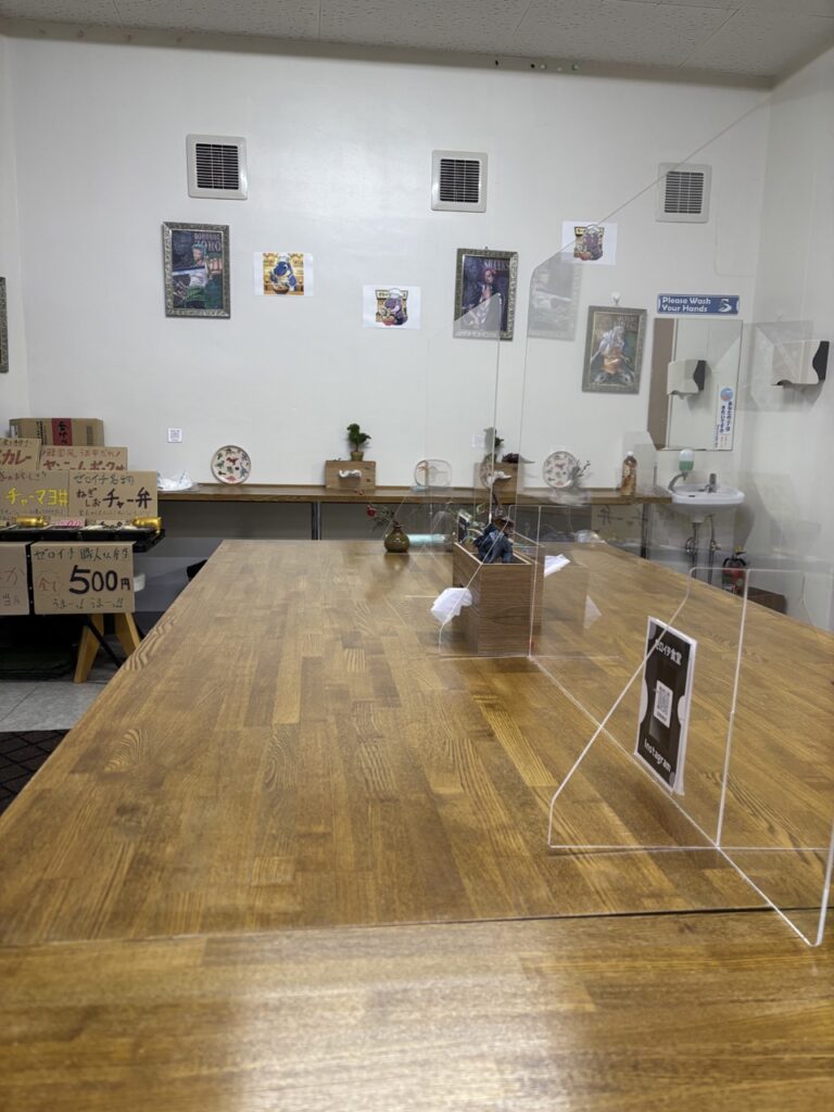 ゼロイチ食堂 2026年2月 メニュー5 店内